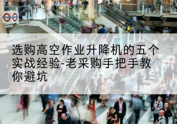 武定高空作业升降机厂家-选购高空作业升降机的五个实战经验-老采购手把手教你避坑